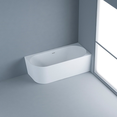 Une baignoire en acrylique fraîche en blanc, couleur personnalisée pour salle de bain