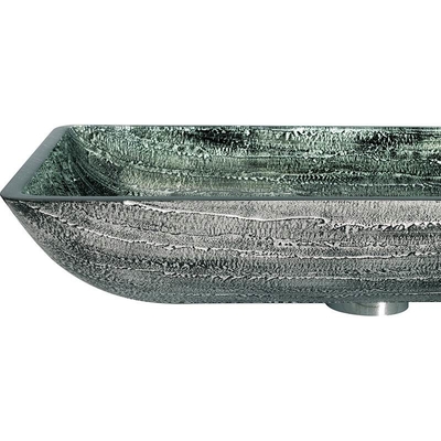 lavabos de salle de bains de 12mm cuvette en verre d'évier d'Art Rectangular Tempered de 16,5 pouces