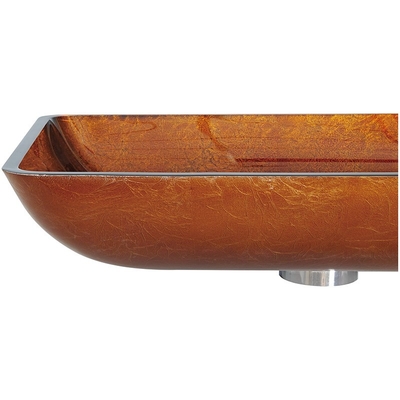 verre trempé rectangulaire de conception de compteur de dessus de Tableau de lavabo de dessus de Tableau de 110mm