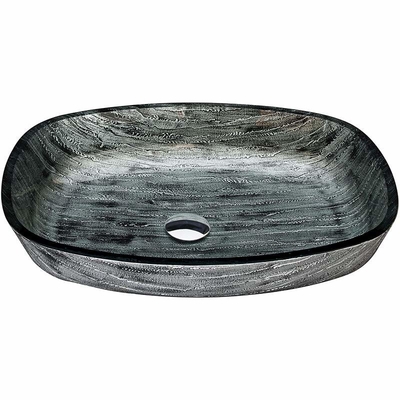 évier rectangulaire de navire de la plus défunte de main de drain de 45mm grand longueur du lavabo 40mm