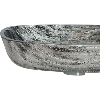 évier rectangulaire de navire de la plus défunte de main de drain de 45mm grand longueur du lavabo 40mm