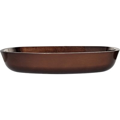 Partie supérieure du comptoir rectangulaire Brown roux de lavabo de main de cru de conception moderne grande
