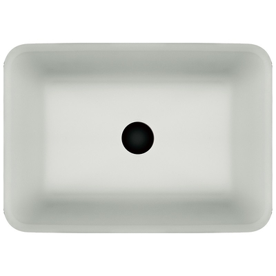 Piédestal au-dessus de contre- partie supérieure du comptoir rectangulaire de salle de bains de bol en verre d'évier de navire