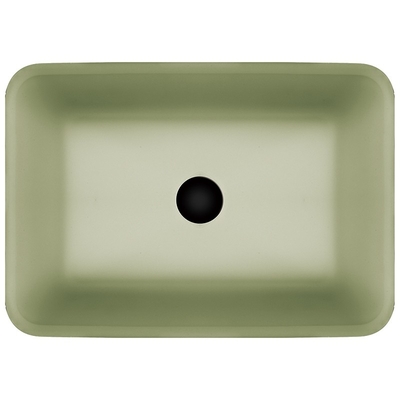 la cuvette de plan de travail de 105mm 330mm descendent la salle de bains vert clair blanche rectangulaire