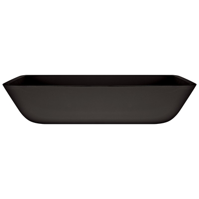 Bassin acide de plan de travail de noir du gris 20inch de Matt Tempered Glass Sink Dark rectangulaire