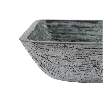 Noir titanique/Gray Bathroom Wash Basins L460 * W330 * évier noir rectangulaire de navire de H105mm