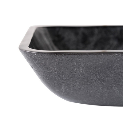 Pouce vert-foncé Gray Onyx Handmade Rectangular des lavabos de salle de bains 18