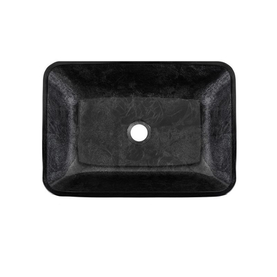 Pouce vert-foncé Gray Onyx Handmade Rectangular des lavabos de salle de bains 18