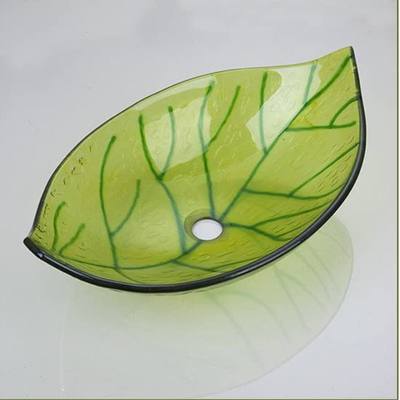dessin fondu chaud de main de largeur de la feuille 365mm de vert de lavabo de partie supérieure du comptoir de longueur de 565mm