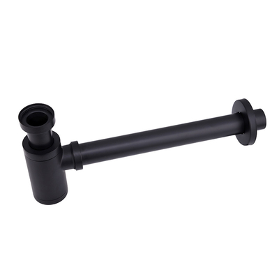 Accessoires siphon rond, drain de lavabo de piège de bouteille d'évier de piège de Matt Black P