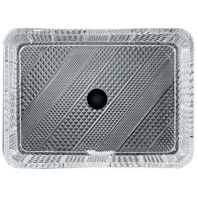 Cuve de bain à table rectangulaire cristalline 460 mm 330 mm 105 mm Lavoir à la main