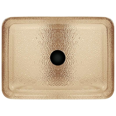 Lavabo léger de main de toilette de thé Crystal Vessel Rectangular Bathroom Sink