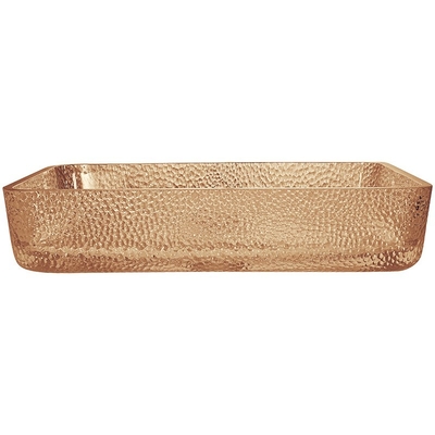 Lavabo léger de main de toilette de thé Crystal Vessel Rectangular Bathroom Sink