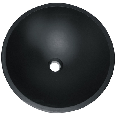 Finition en verre acide de rouille de Matt Black Basin Round Bathroom d'hôtel anti