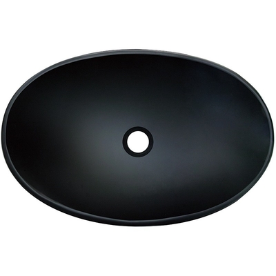 Le lingot forment l'acide Matt Black Vanity Basin Bathroom 540mm que le verre trempé de longueur facile nettoient