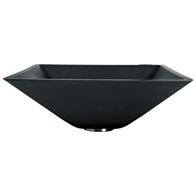 142mm Matt Black Basin Square Funnel acide forment la salle de bains gâchée