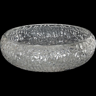 Navire 170mm Crystal Clear Countertop Mounted d'évier de salle de bains de cuvette de rond de forme de boule