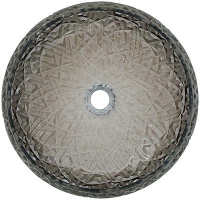 L'évier décoratif passé au bichromate de potasse de salle de bains roule forme de boule autour de l'évier en verre argenté de navire