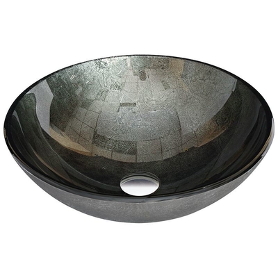 Évier simple rond de salle de bains de cuvette avec le bassin classique de vanité de partie supérieure du comptoir d'aluminium