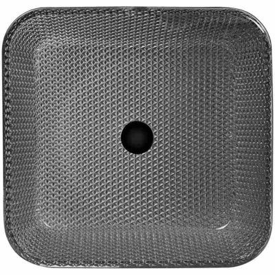 Bassin de main de lavage de la partie supérieure du comptoir 400mm 12mm Gray Color For Dining Room épais