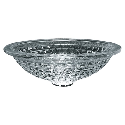 Le rond Crystal Wash Basins Hand Wash 415mm 140mm pour l'hôtel moulage mécanique sous pression