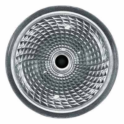 Le rond Crystal Wash Basins Hand Wash 415mm 140mm pour l'hôtel moulage mécanique sous pression