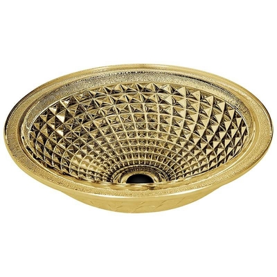 Main d'or passée au bichromate de potasse Crystal Bathroom Vanity moderne de lavage d'évier clair de bol en verre