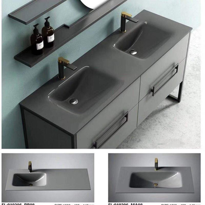 Partie supérieure du comptoir en laiton de vanité de salle de bains de drain de forme d'entonnoir d'évier de verre trempé de Cabinet avec l'évier