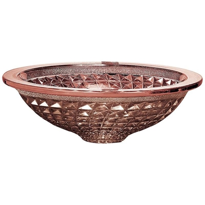 Rose Gold Bathroom Sink Crystal formée par entonnoir a passé la longueur au bichromate de potasse de 450mm