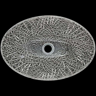 Plus défunt évier ovale de salle de bains de lavabo de main 19,6 pouces * conception de l'Italie de 14,2 pouces artistique
