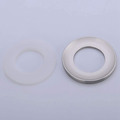 Évier argenté passé au bichromate de potasse de navire d'accessoires de lavabo montant Ring For Home Bathroom
