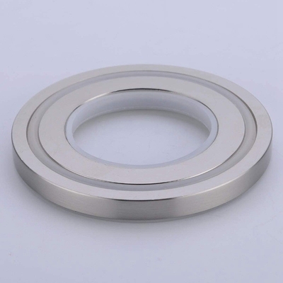 Évier argenté passé au bichromate de potasse de navire d'accessoires de lavabo montant Ring For Home Bathroom
