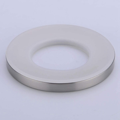 Évier argenté passé au bichromate de potasse de navire d'accessoires de lavabo montant Ring For Home Bathroom