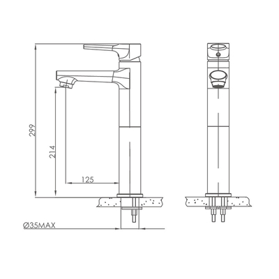 Robinet simple anticorrosion d'évier de navire de Chrome de trou d'accessoires en laiton solides de lavabo