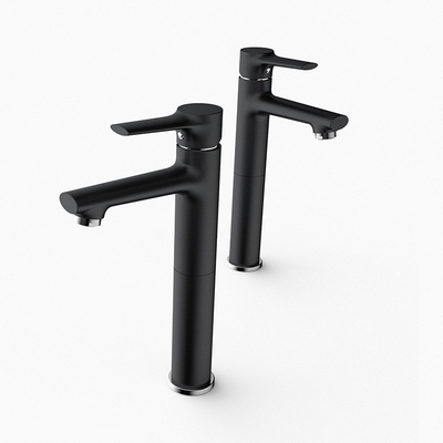 Robinet simple anticorrosion d'évier de navire de Chrome de trou d'accessoires en laiton solides de lavabo