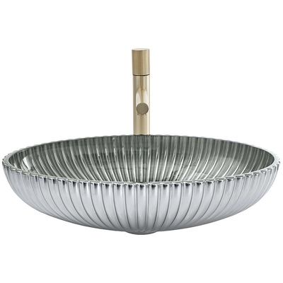 Shinning en verre de bassins de navire de diamètre de drain de 45mm passé au bichromate de potasse dans la forme de potiron
