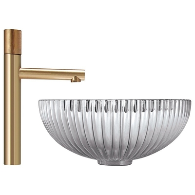 Shinning en verre de bassins de navire de diamètre de drain de 45mm passé au bichromate de potasse dans la forme de potiron