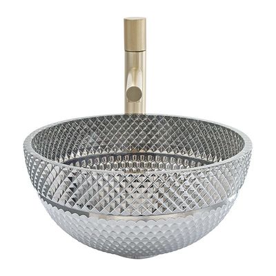 Shinning passé au bichromate de potasse colorent le diamètre en verre 340mm et 395mm de lavabo de main