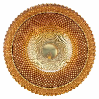 La salle de bains en verre ronde de couleur d'or du lavabo 24K descend facile maintiennent