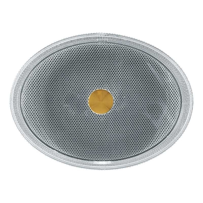 Bassins en verre ovales Crystal Clear Sink Oval Shaped de navire de style européen