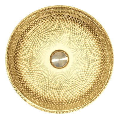 Couleur en verre de revêtement plaquée d'or de Crystal Bath Wash Sinks In 18K de bassins de navire