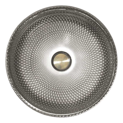 Évier foncé de lavage de vanité de Grey Crystal Glass Vessel Sinks Bathroom au-dessus de compteur