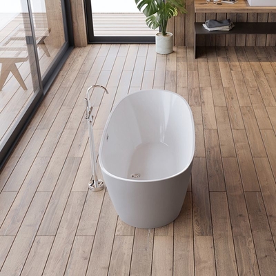 Matt Gray baignoire debout acrylique en forme ovale baignoire en trempage 1700*800mm