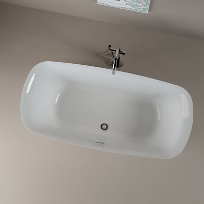 5 ans de garantie Cuve à remous en acrylique rectangulaire avec emplacement du drain central