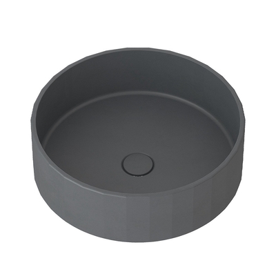 Finition matte 1 évier de ciment bassin avec emplacement du drain central