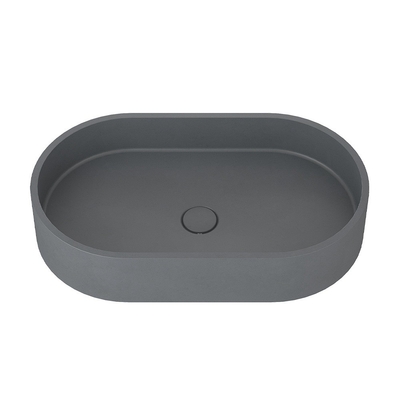 Bassin de lavage en béton en forme ovale pour une performance durable Couleur bleue