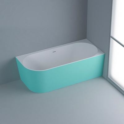 Une baignoire en acrylique fraîche en blanc, couleur personnalisée pour salle de bain