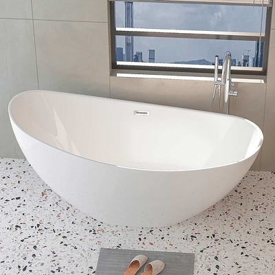 80 cm de hauteur baignoire en acrylique haute baignoire blanche brillante