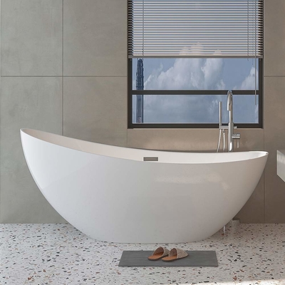 80 cm de hauteur baignoire en acrylique haute baignoire blanche brillante