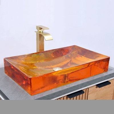 Cuve en verre moderne avec certificat CUPC 1 trou 5 ans de garantie